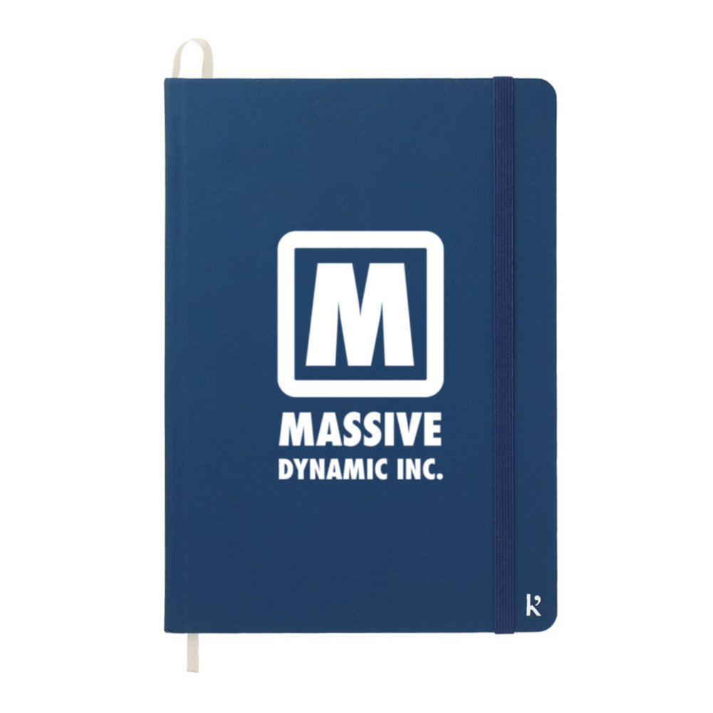 Add Your Logo: Soft Touch Stone Paper Notebook